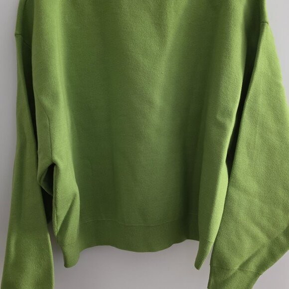 Vibrant Lime Green Zara Knit Sweater – Cozy, Cute & Effortlessly Chic! 🍏 - Picture 3 of 3